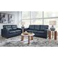Ashley Santorine Stationary Loveseat in Ocean, , large
