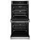 JennAir Rise JJW2827LL 27" Double Electric Wall Oven in Stainless Steel, , large