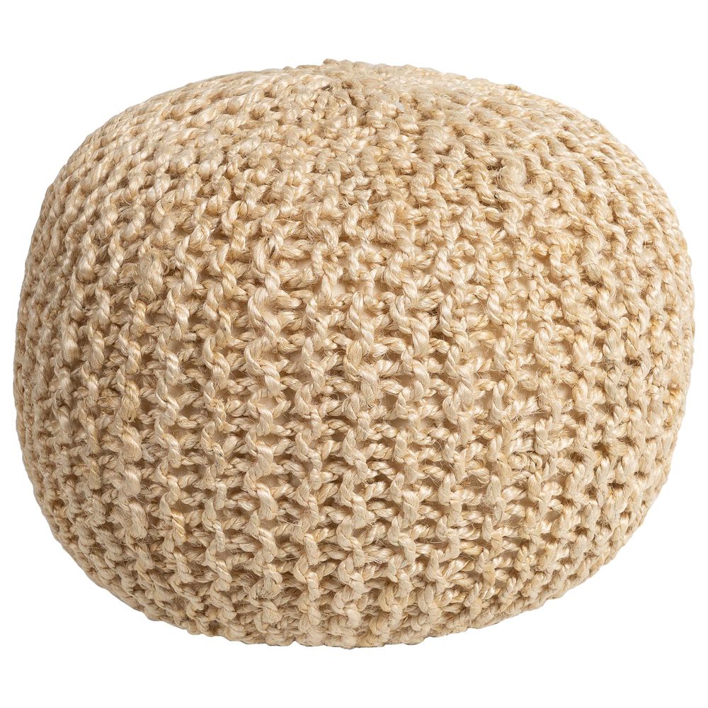 Surya Bermuda Pouf in Butter, , large