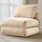 HOMLUX Convertible Sleeper Chair with Pillow and Back Support in Beige, , large