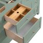 James Martin Vanities Breckenridge 72" Double Bathroom Vanity in Smokey Celadon with Single Hole 3 cm White Zeus Quartz Top and Rectangular Sinks, , large