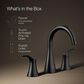 Kohler Simplice Widespread Bathroom Sink Faucet in Matte Black, , large