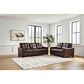 Ashley Santorine Stationary Loveseat in Dark Brown, , large