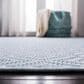 Safavieh Bermuda Geometric 2" x 6" Light Blue and Cream Indoor/Outdoor Area Performance Rug, , large