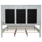 Belle Furnishings Reflections 4-Piece King Upholstered Bedroom Set in Pearl White and Rhinestone, , large
