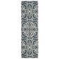 Safavieh Evoke EVK238C 2"2" x 11" Ivory and Blue Runner, , large