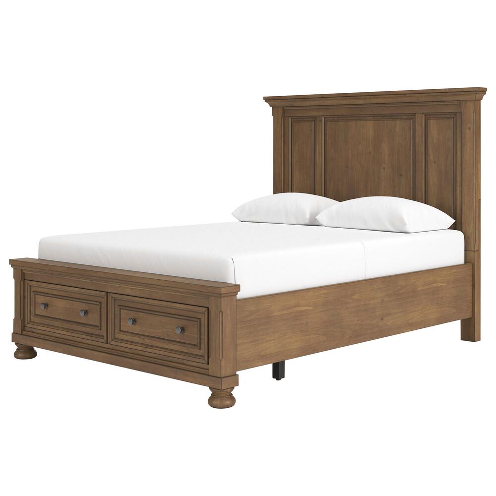 Ashley Feddinger Queen Panel Storage Bed in Chestnut Brown, , large