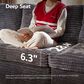 HOMLUX 5-Piece Mod Sectional with Chaise in Gray, , large