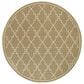 Oriental Weavers Marina 7765Y 7"10" Round Tan and Ivory Area Rug, , large