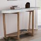 Belle Furnishings Danby Sofa Table in Nutmeg and Alabaster, , large