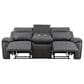 Steve Silver Gaston Manual Reclining Sofa in Graphite Gray, , large