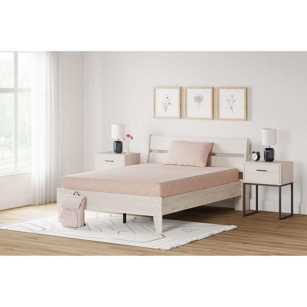 Ashley iKidz Firm Full Mattress with Pillow in Coral, , large