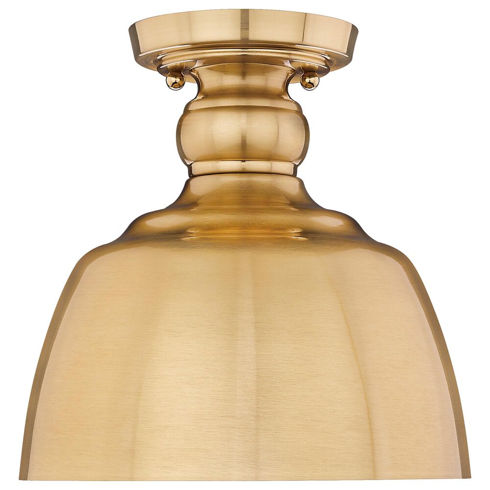 Golden Lighting Holmes 1-Light Flush Mount in Modern Brushed Gold, , large