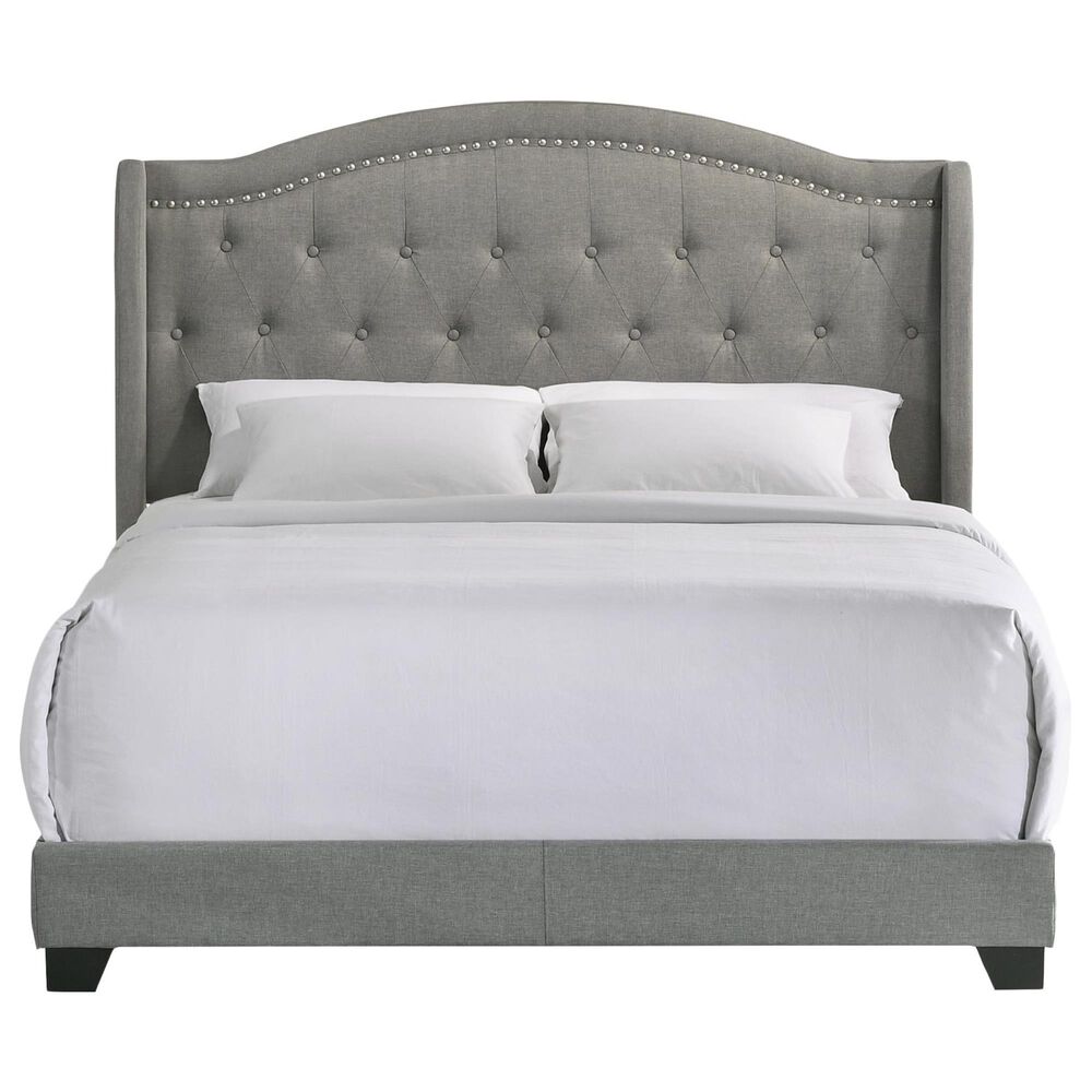 Hawthorne Furniture Rhyan Upholstered Queen Bed in Smoke, , large
