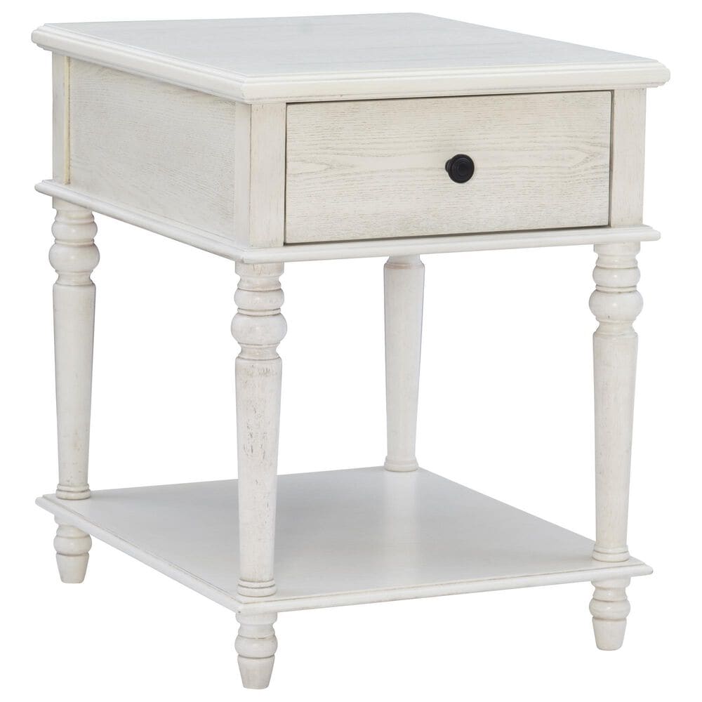 Linon Home Decor Mcghie Side Table in White, , large