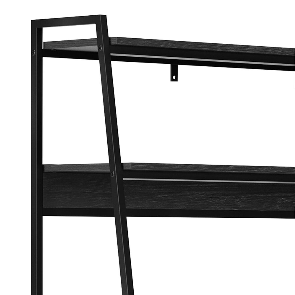 Ashley Yarlow Writing Desk with Shelf in Black, , large