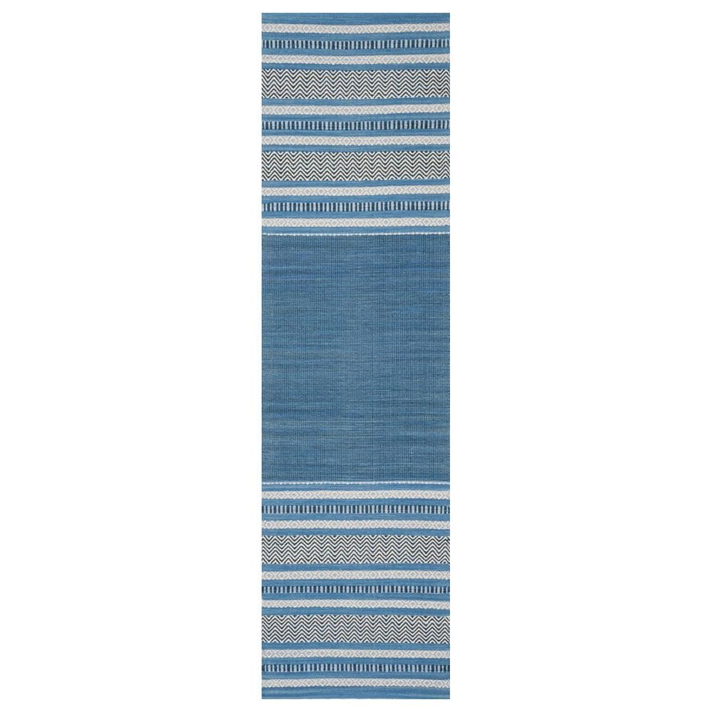 Safavieh Montauk MTK214A 2"6" x 6" Blue and Grey Runner, , large