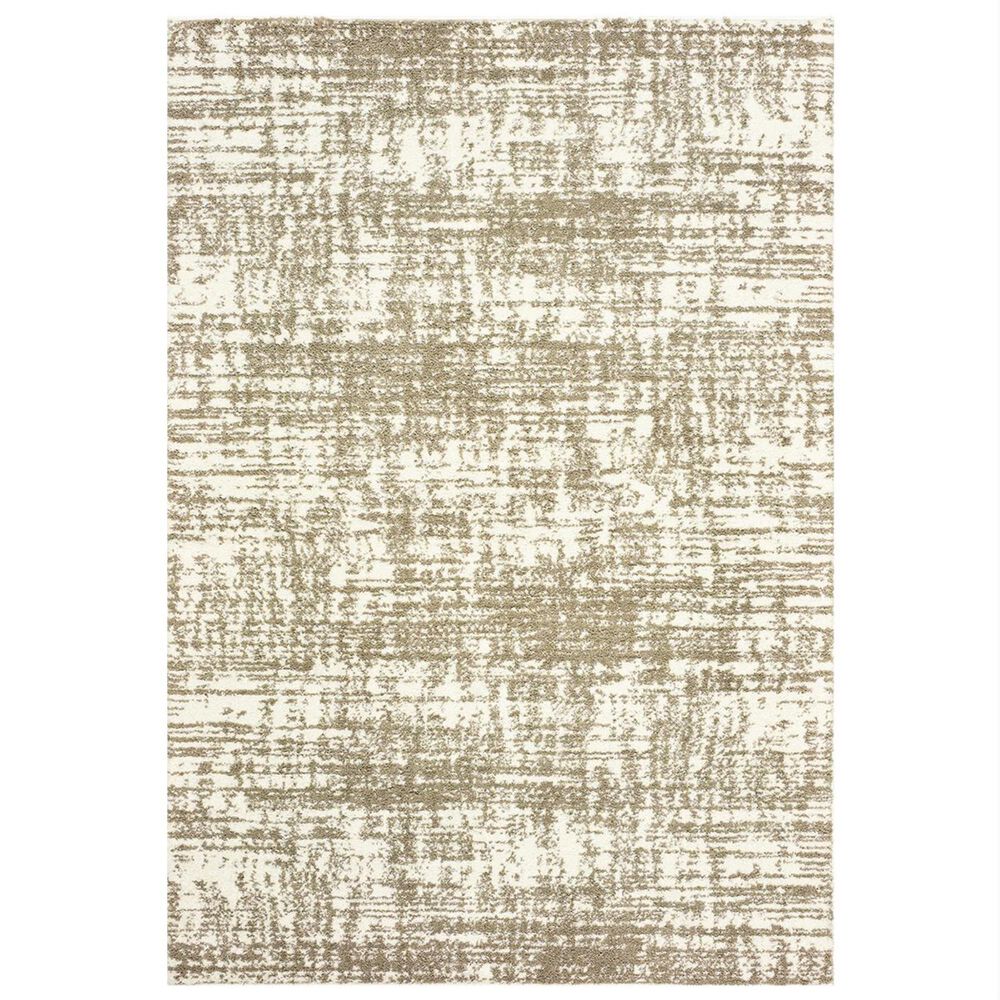 Oriental Weavers Verona 1803J 9"10" x 10"10" Ivory and Taupe Area Rug, , large