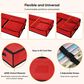 HOMLUX 40" Christmas Wrapping Paper Storage Organizer in Red, , large