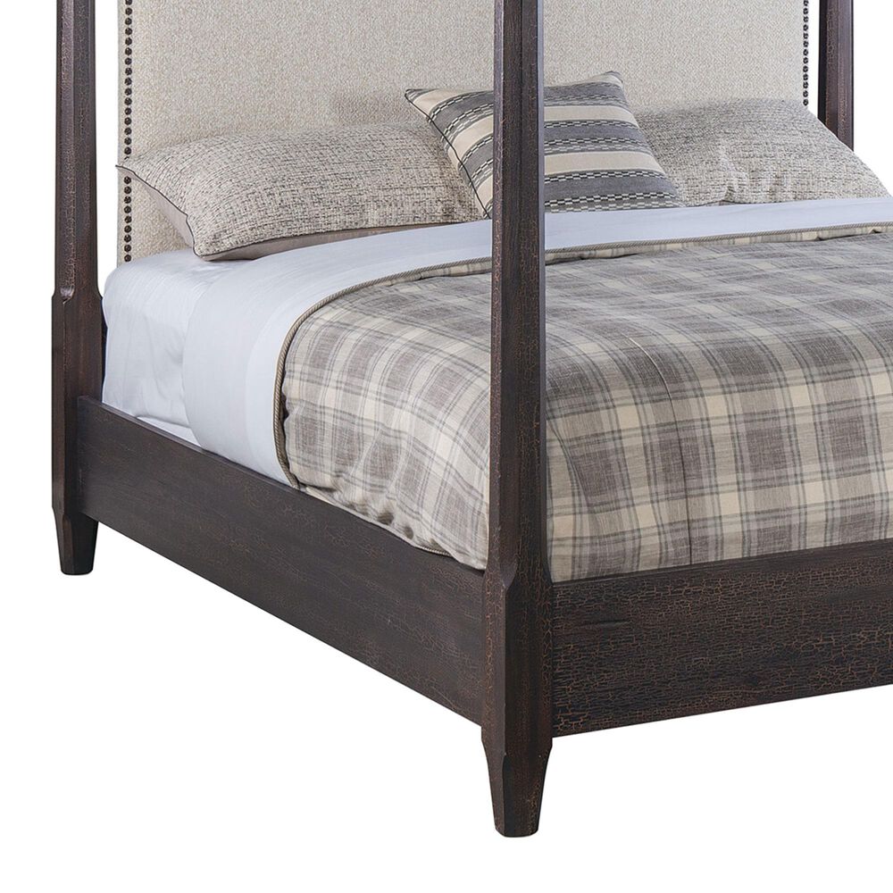 Hooker Furniture Big Sky King Canopy Bed in Charred Timber, , large