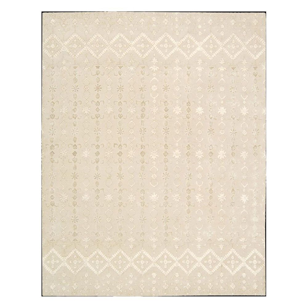 Nourison Symphony SYM12 7'6" x 9'6" Ivory Area Rug, , large