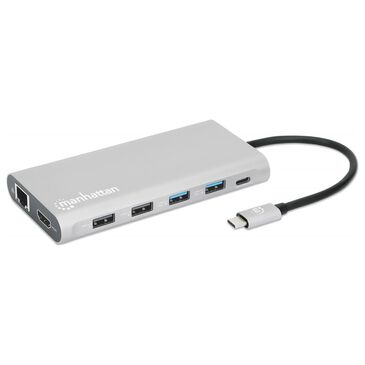 Manhattan 12-1 Triple HDMI  USB-C Docking Station, , large