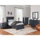 Ashley Landocken Twin Panel Bed in Brown and Blue, , large