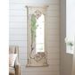 Hearth and Haven Full Length Wall Mirror with Solid Wood Frame in White, , large