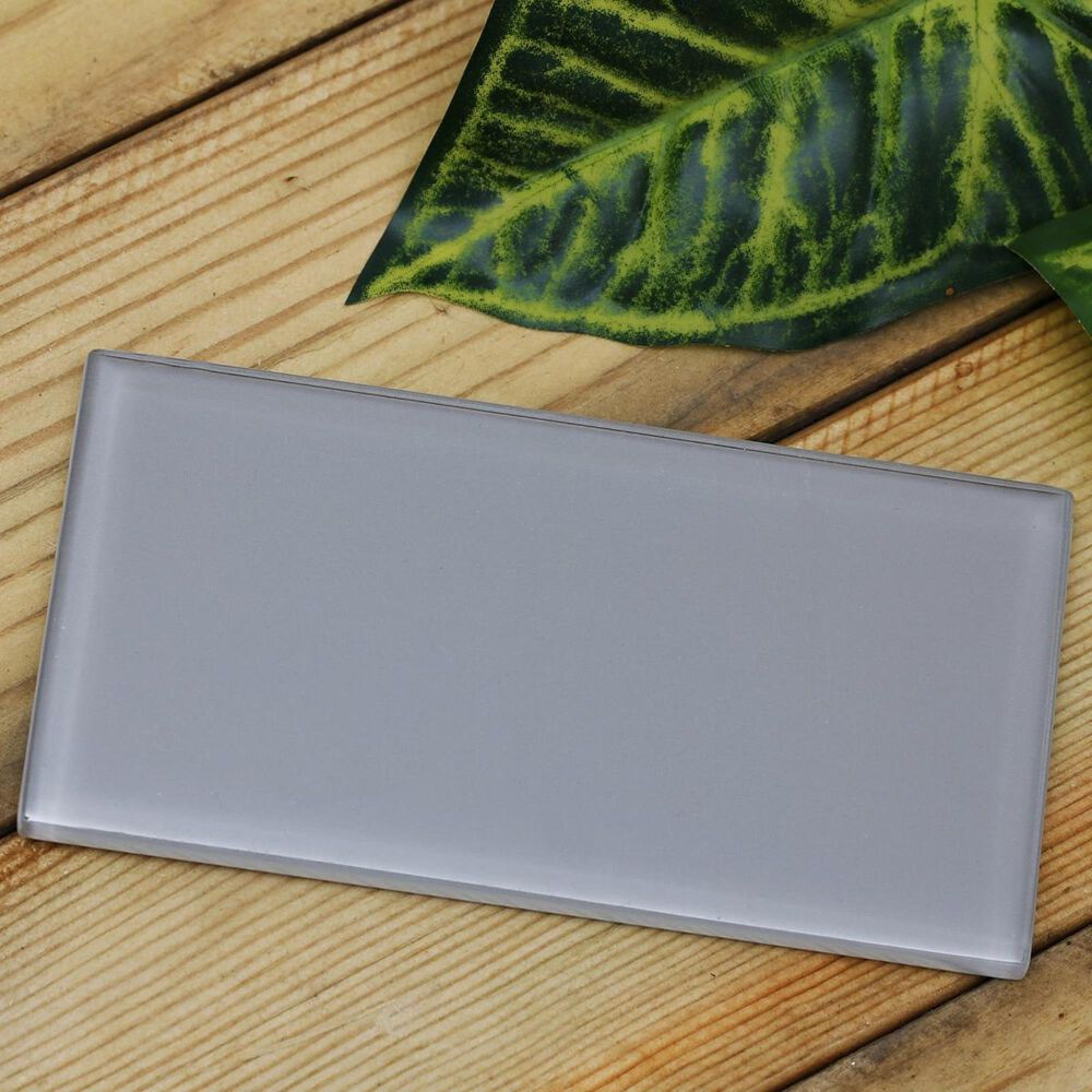 Mirrella Subway Glass Tile Light Beige 3" x 6" Glass Tile, , large