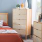 Linon Home Decor Collett 5-Drawer Chest in Natural, , large