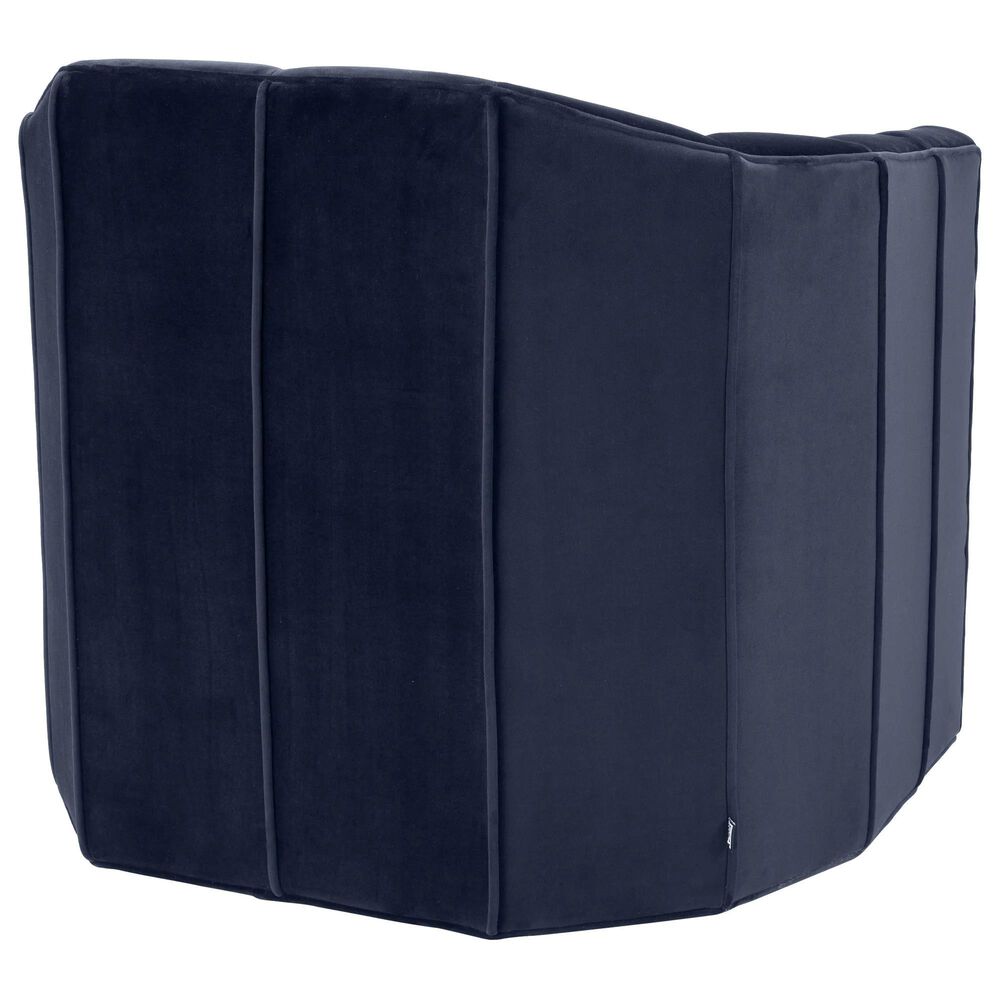 Eichholtz Delancey Swivel Chair in Midnight Blue Velvet, , large