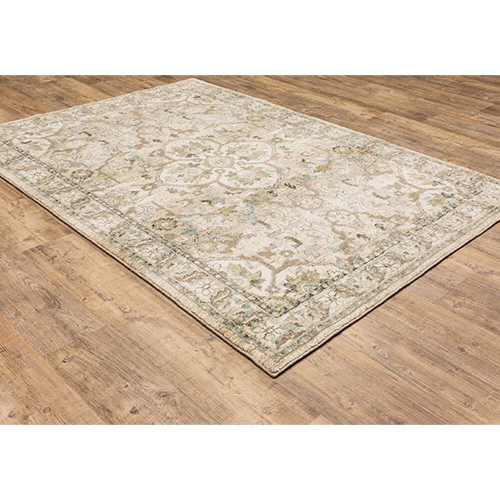 Oriental Weavers Andorra Medallion 9818G 8&#39;6&quot; x 11&#39;7&quot; Beige Area Rug, , large