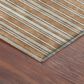 Dalyn Rug Company Soft Essentials Striped Copper 10" x 14" Indoor/Outdoor Area Rug, , large