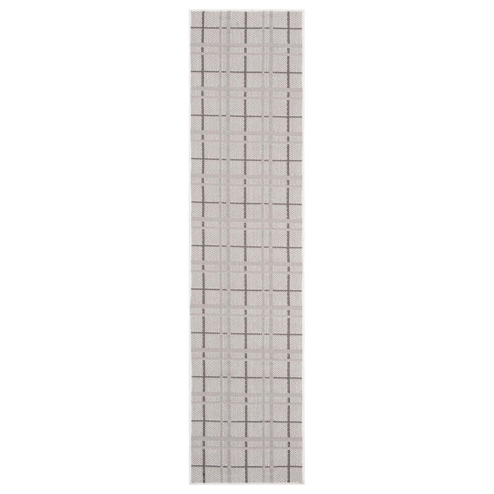 Safavieh Bermuda BMU803B 2" x 10" Ivory and Grey Indoor/Outdoor Performance Runner, , large