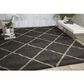 Nourison Brisbane BRI03 9" x 12" Charcoal Area Rug, , large