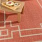 Surya Alfresco 5"11" x 8"10" Rust, Brown and Beige Indoor/Outdoor Area Rug, , large