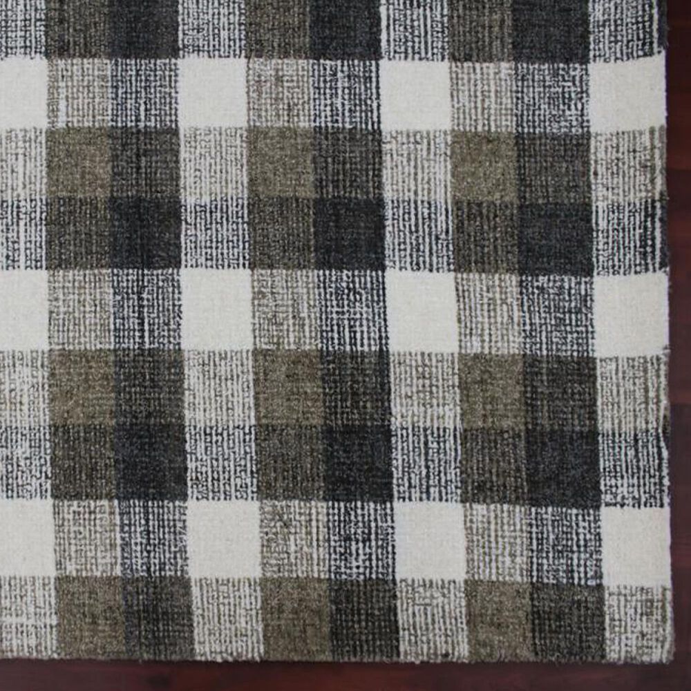 Amer Rugs Tartan 2&#39; x 3&#39; Khaki Area Rug, , large