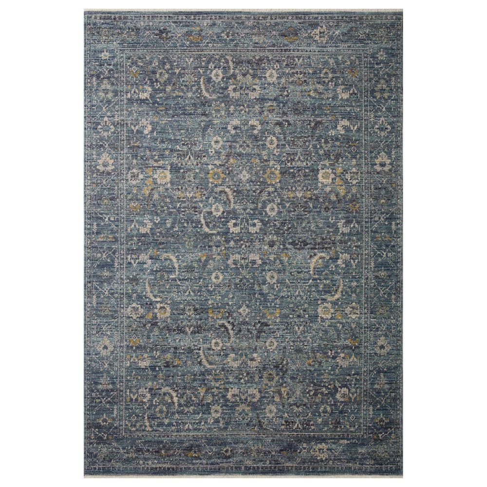 Loloi Bradbury 7"10" x 10" Ocean and Gold Area Rug, , large