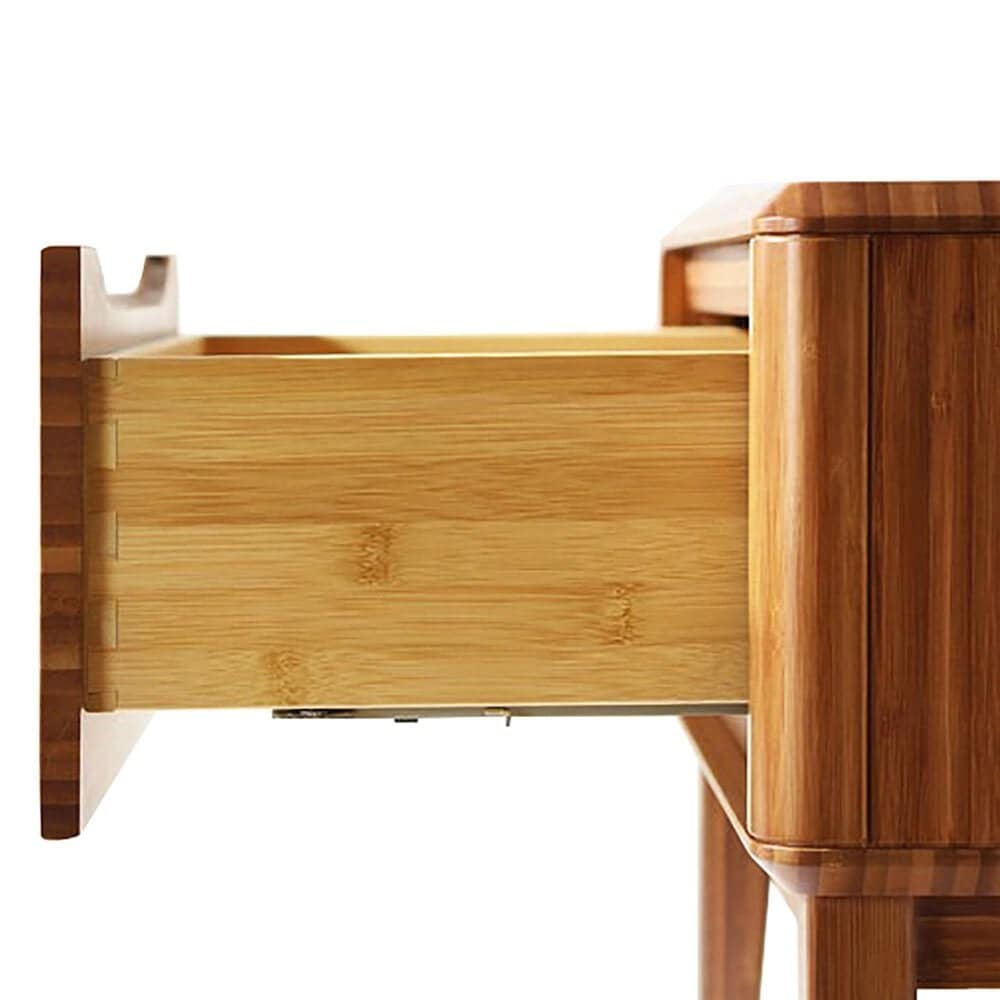Natural Bamboo Furnishings Currant King Bedroom and Two Nightstands in Amber, , large