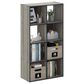 HOMLUX 8-Cube Cubic Shelf Storage Bookcase in French Oak, , large