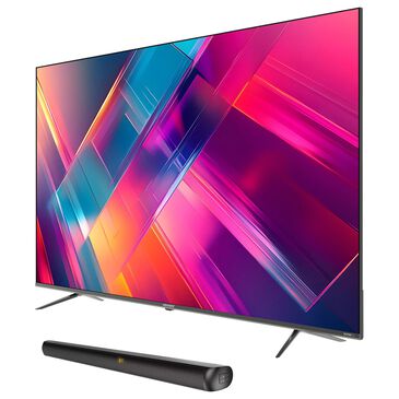 Element 75" Class Revolution Series 4K UHD HDR Frameless - Smart Xumo TV with 2.0 Soundbar in Black, , large