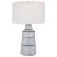 Uttermost Breton Table Lamp in White and Navy Blue, , large