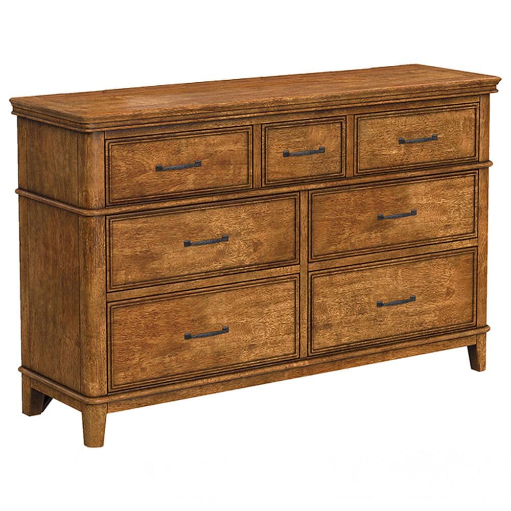 A-America Bandalier 7-Drawer Dresser Only in Warm Russet, , large