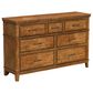 A-America Bandalier 7-Drawer Dresser Only in Warm Russet, , large
