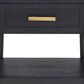 Steve Silver Yves 1-Drawer End Table in Rubbed Charcoal and Brushed Brass, , large