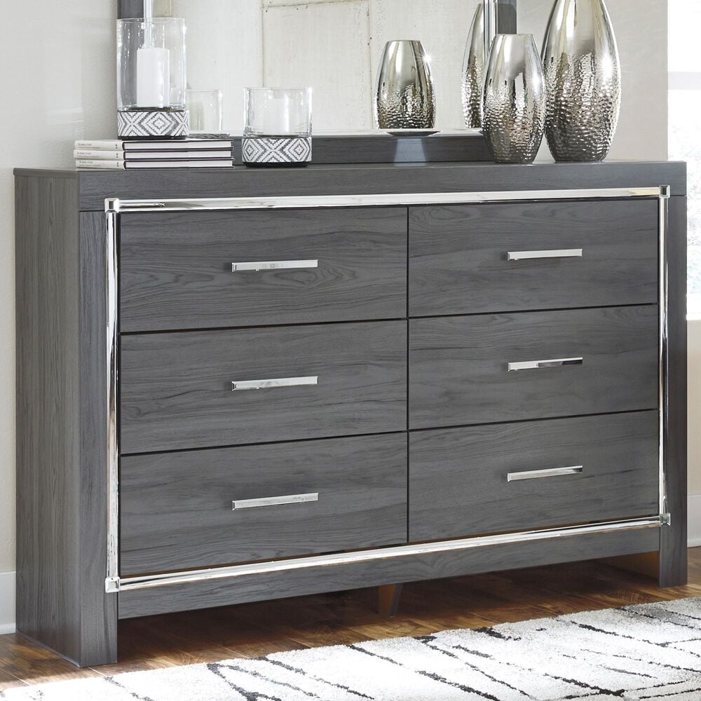 Ashley Lodanna 6 Drawer Dresser in Gray, , large