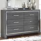 Ashley Lodanna 6 Drawer Dresser in Gray, , large