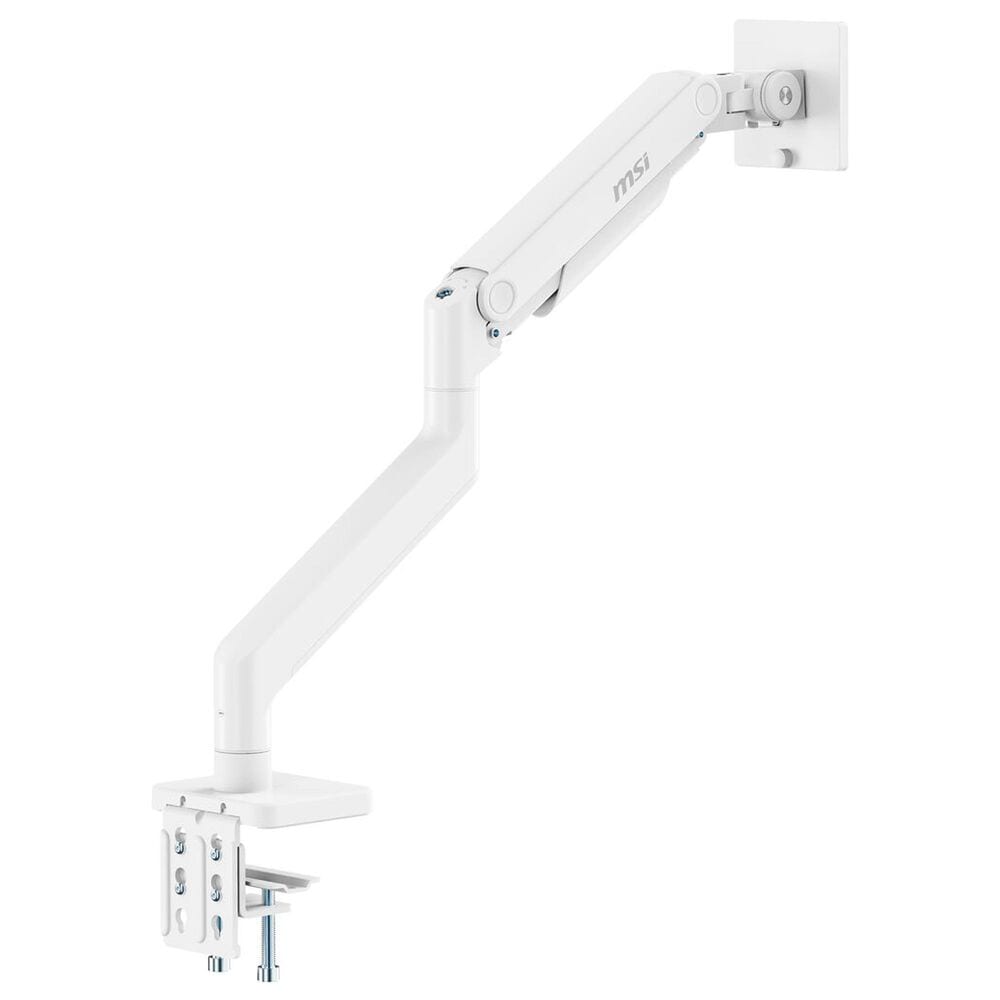 MSI Single-Arm Monitor Mount for 17 to 49" Displays in Matte White, , large