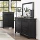 Davis International Traditional Dresser Only in Lightly Distressed Black, , large