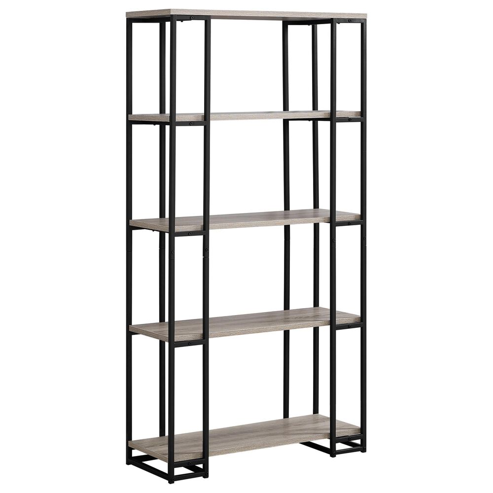 Monarch Specialties 62" Bookcase in Dark Taupe, , large